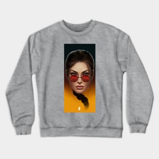 Old School Lara Croft Crewneck Sweatshirt